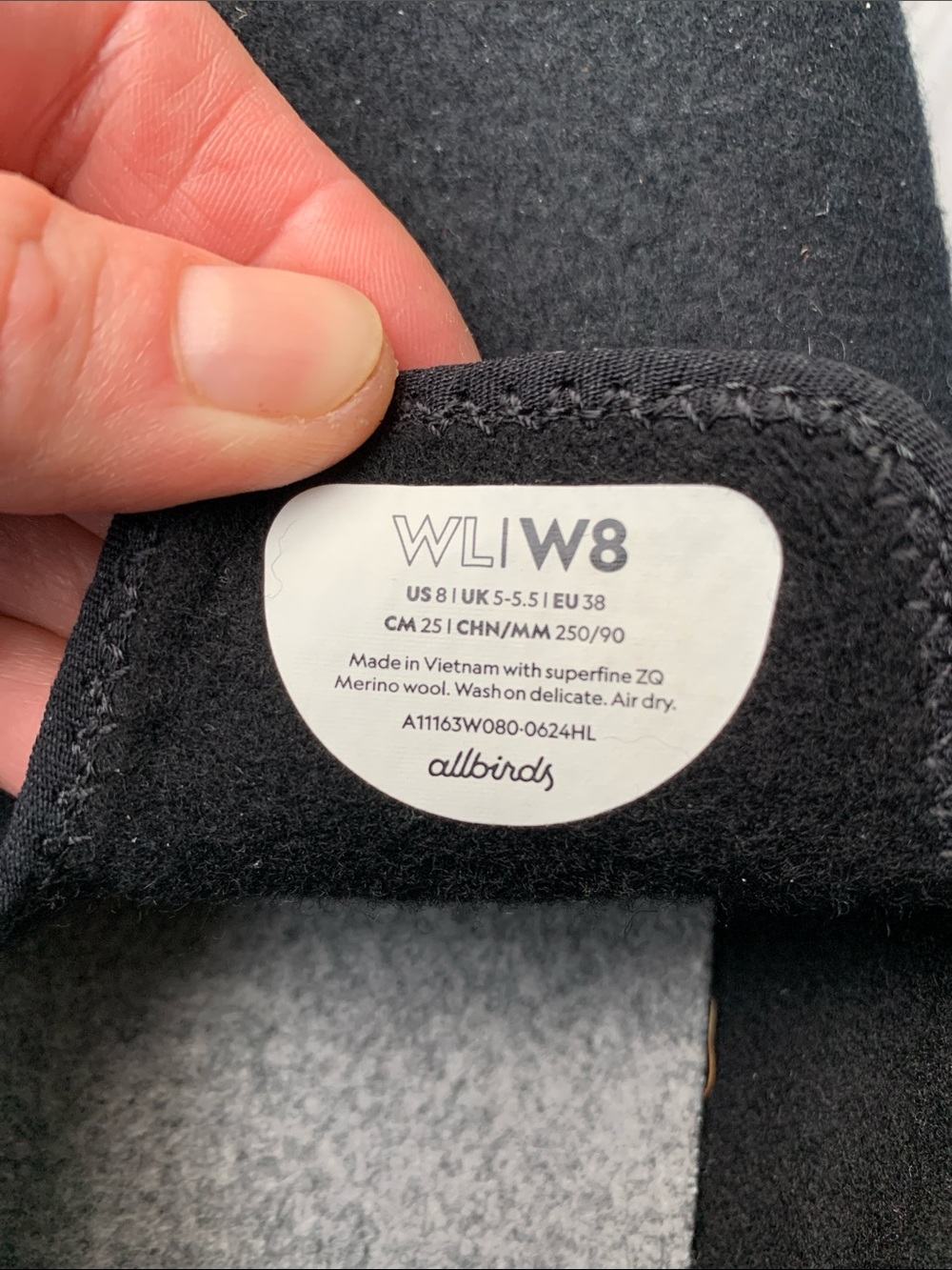 allbirds Women’s Black Wool Slip-On Loafers, Size 8. - Picture 5 of 5